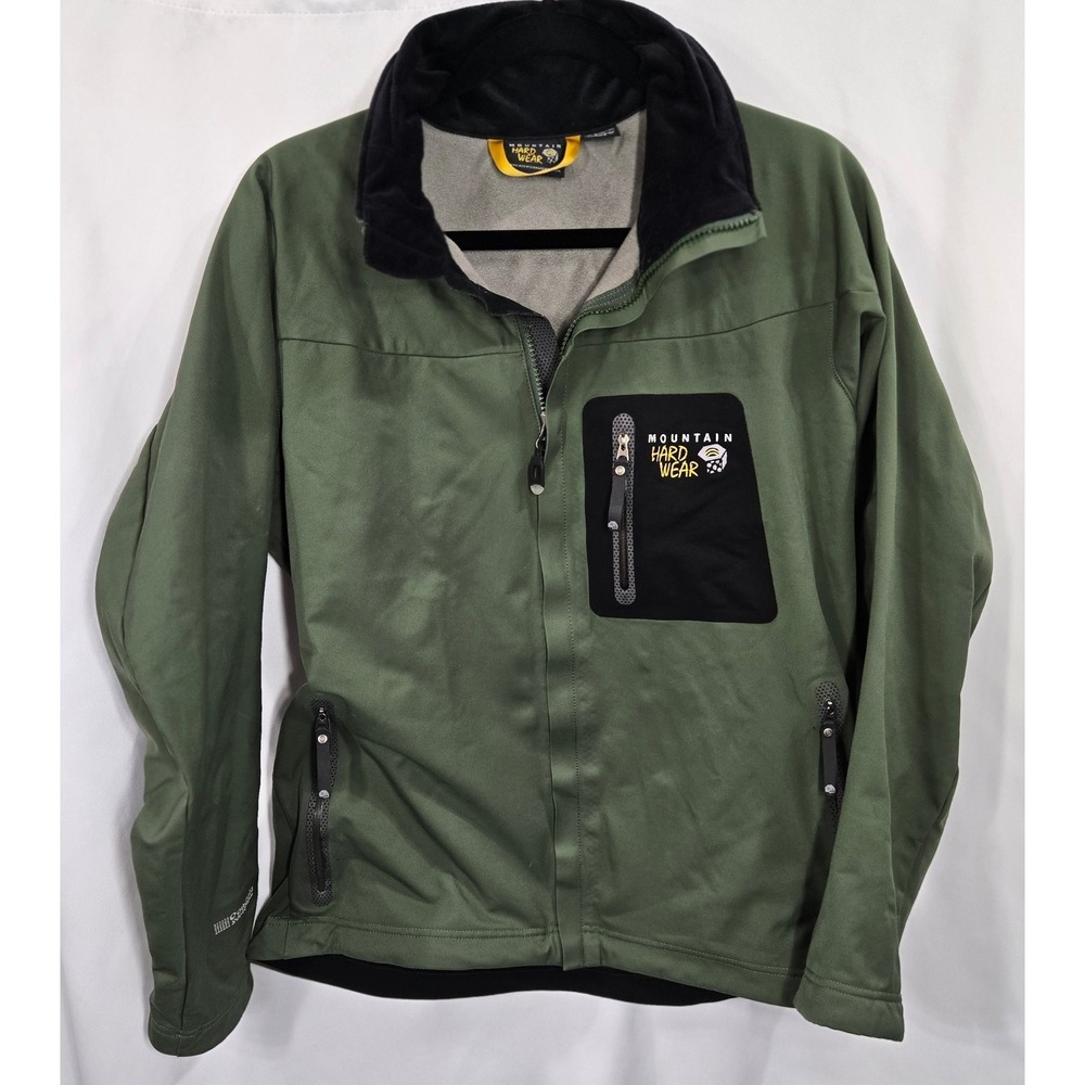 Mountain Hardwear Conduit Softshell Jacket Men's M Olive Full Zip Gorpcore Olive